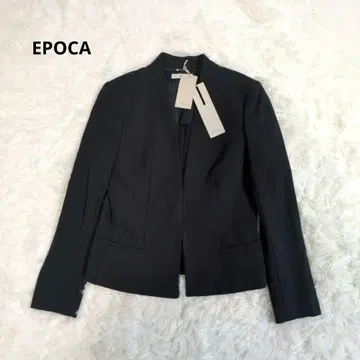 새상품 에포카 노카라 자켓 V넥 네이비 빅 사이즈