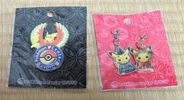 [ 포켓몬 센터 교토 한정판 ] 로고 핀즈 메탈 참 세트