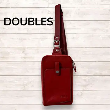 DOUBLES 세로형 슬림 바디백 소가죽 JYS-7357