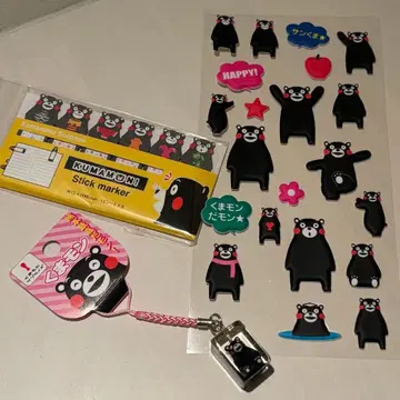 쿠마몬 추억 세트 메모지 스트랩 씰 헤이세이 레트로 2010