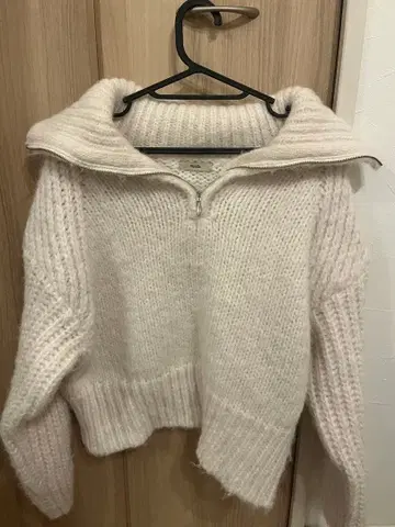 mystic 집업 오버 사이즈 니트