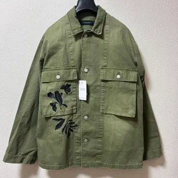 새상품 JOURNAL STANDARD 자수 유틸리티 셔츠