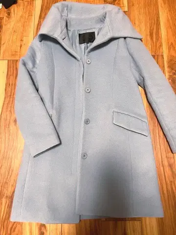 정가 4만 이상 언타이틀 울 코트 스카이블루 사이즈 1