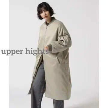 새상품급 upper hights 인기 롱 MA-1 밀리터리 롱 코트