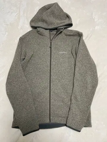 몽벨 크리마플러스 니트 후드티 Men's L 다크 브라운