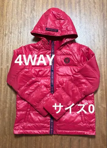 Jack Bunny!! 후드 부착 다운 자켓 레드 사이즈 0