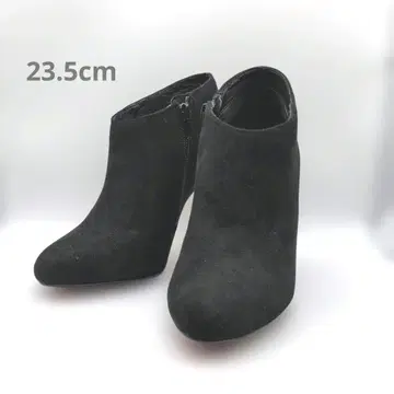 RANDA 블랙 스웨이드 하이힐 숏부츠