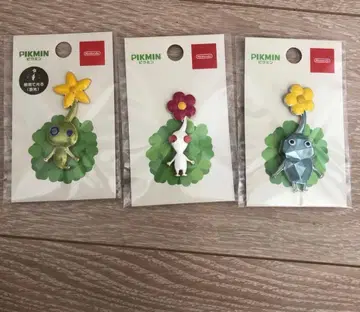 새상품 미개봉 Nintendo 피크민 핀배지 3개 세트