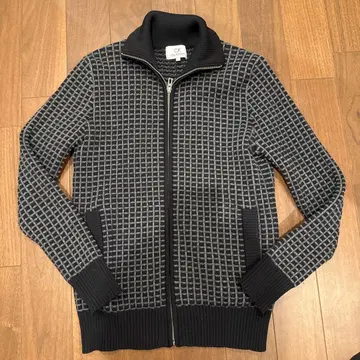 캘빈 클라인 체크 무늬 니트 M