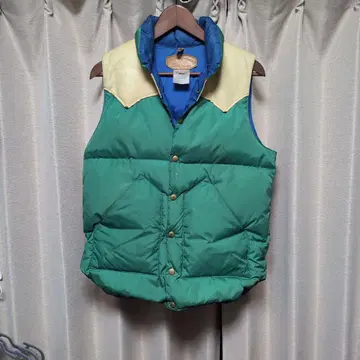 록키 마운틴 가죽 요크 다운 베스트 38 그린 X 베이지