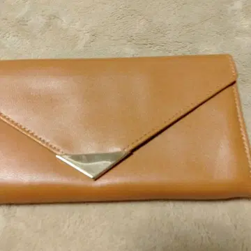 브라운 가죽 엔벨로프 장지갑