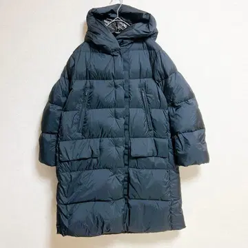UNIQLO +J 울트라 라이트 다운 후디드 코트 블랙 M 블랙