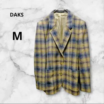 DAKS 닥스 체크 무늬 테일러드 자켓 울