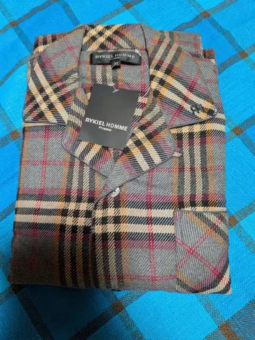 RYKIEL HOMME 파자마 M 사이즈 그레이 계열 체크