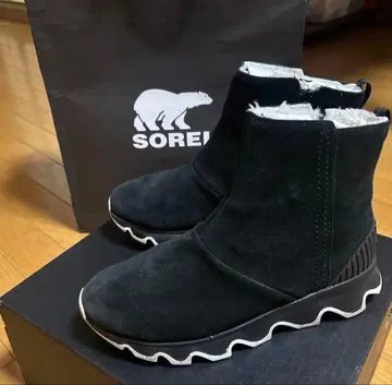 SOREL 키네틱 숏부츠 24cm 블랙