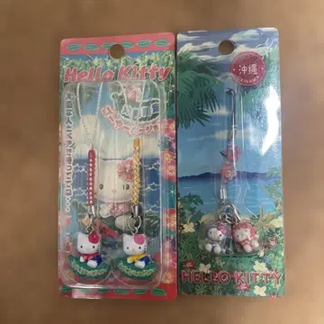 [오키나와 한정판] 지역 한정 Hello Kitty 스트랩 2세트