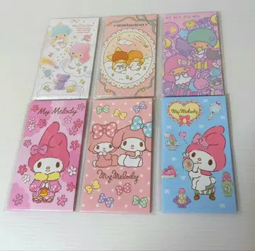 새상품 헤이세이 산리오 리틀트윈스타 마이멜로디 씰 포함 용돈 봉투