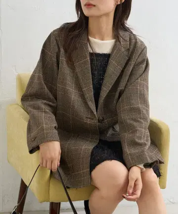 [ Kastane ] 울 체크 자켓