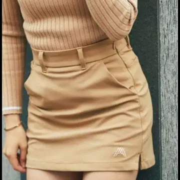 베이지 타이트 스커트 158T
