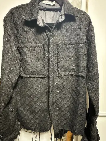 최종 가격 인하 인기 mnml 트위드 셔츠 자켓 품절 모델