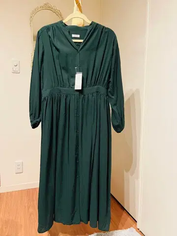 coen 다크 그린 셔츠 원피스 새상품