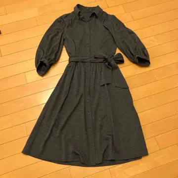 그레이 울 원피스