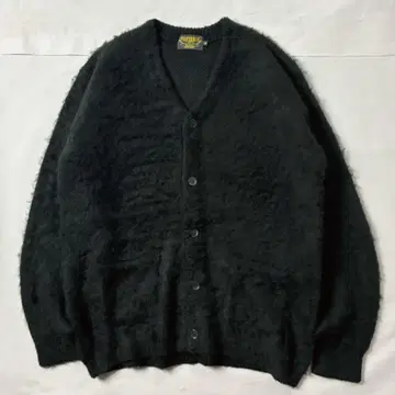 니트 가디건 모헤어 터치 블랙 무지 XL LL 유니버드72
