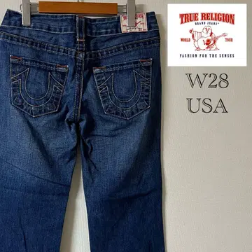 TRUE RELIGION/LILY 플레어 데님/28/인디고/USA제