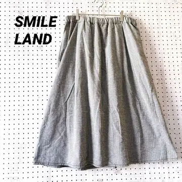 스마일랜드 A 라인 롱 스커트 헤링본 무늬 빅 사이즈 ( 4LC )