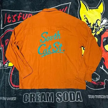 핑크 드래곤/긴팔 볼링 셔츠 PINKDRAGON 90년대