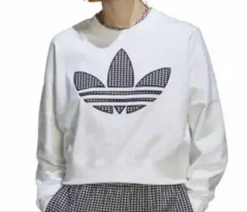 아디다스 트레이닝복 맨투맨 깅엄 체크