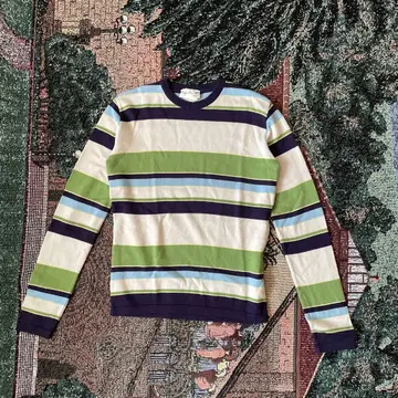 1990s agnes b border knit made in France