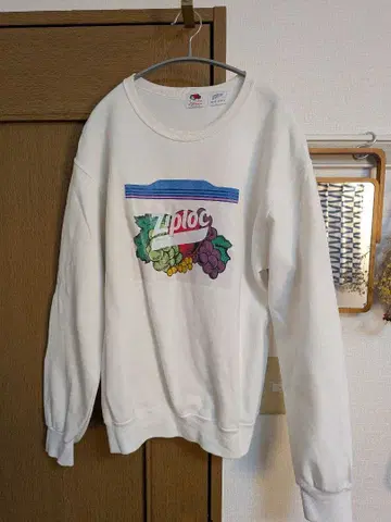 Fruit of the room BEAMS Ziploc 후르츠 맨투맨