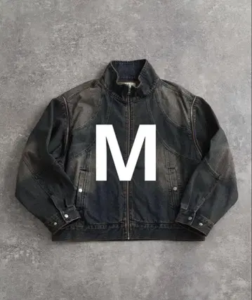 ADRER 3웨이 지퍼 슬리브 블라스트 데님 블루종