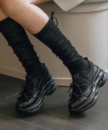 통굽 발레 스니커즈