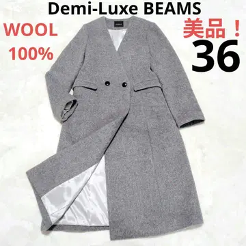 Demi-Luxe BEAMS 빔즈 노카라 체스터 코트 울