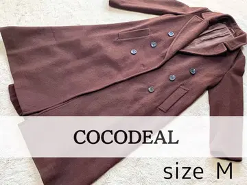 새상품급/레어 COCO DEAL 백 플레어 롱 코트 브라운 M 사이즈