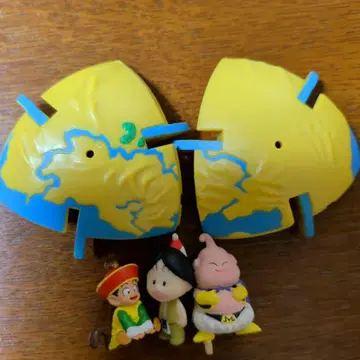 돌아라 드래곤볼 피규어 지구본 캐릭터 3체 정크제품