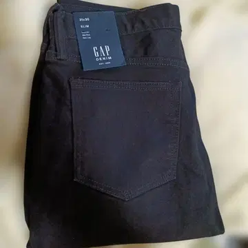 [ 미사용 ] GAP 블랙 슬림 청바지 택 포함 31 x 30 블랙