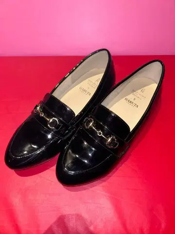 [새상품급] HARUTA 비트 로퍼 24.5cm 블랙