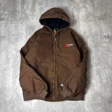 BERNE 덕 자켓 액티브 후드티 XL 브라운