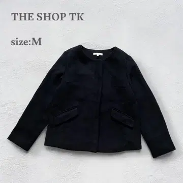 더 샵 티케이 노카라 자켓 아우터 숏코트 가을/겨울