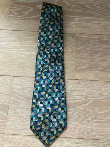 긴자 타야 넥타이 실크 오버 10 네잎클로버