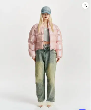 Glitter Short Puffer Jacket 9090girl