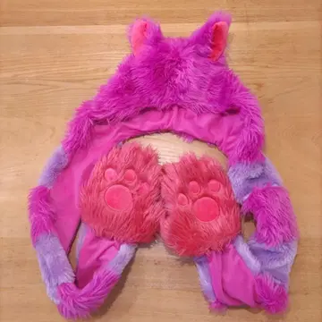 새상품급 원더랜드의 앨리스 체셔 고양이 디즈니 팬캡 머플러