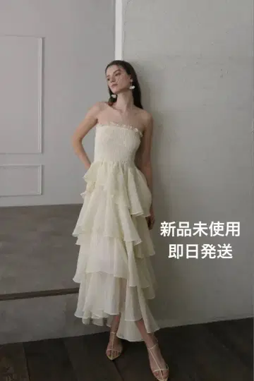 Maison Celon 프릴 티어드 드레스 [ 미사용 새상품 ]