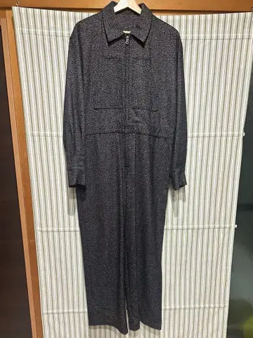 라운지 드레스 다크 그레이 올인원