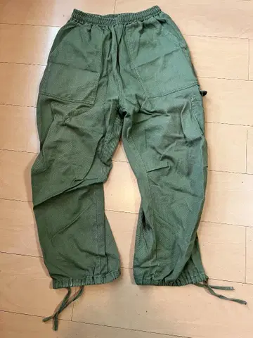 남성용 카고 팬츠 올리브 그린 카키