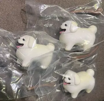 개 피규어 좋은 느낌의 막대기를 겟한 개 가챠가챠 페키니즈 3마리 세트