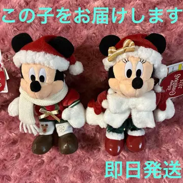 디즈니 미키 미니 인형 배지 크리스마스 2025